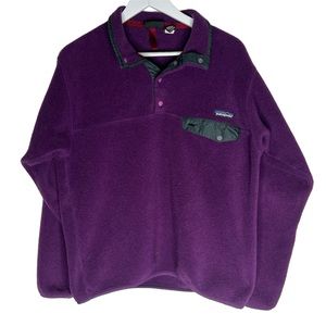 Patagonia Lightweight Synchilla Fleece Pullover Purple Size S